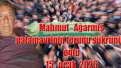 Köylülerimizden "Mahmut Ağarmış" Vefaat Etti 